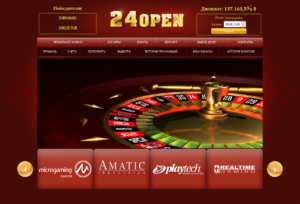 24open Casino Homepage
