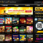 Drive Casino Homepage