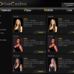 Live casino games in Drive Casino
