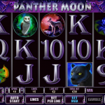 Playing field of Panther Moon slot