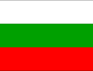 The flag of the country of Bulgaria