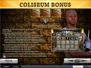 Bonus page in slot game