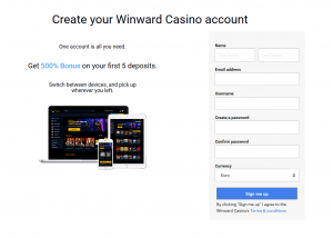The registration form on this website