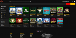 All games in this gambling establishment