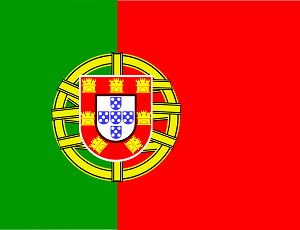 The flag of the Portugal country