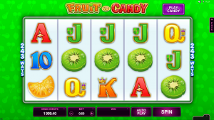 Gameplay in the Fruit vs Candy Slot