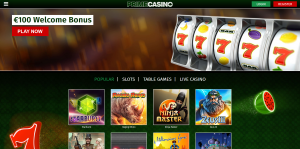 Prime Casino Homepage