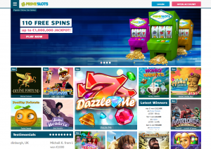 Prime Slots Casino Homepage