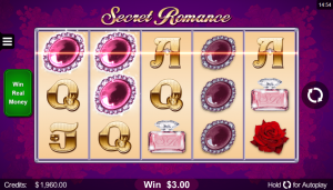 Winning in Secret Romance Slot