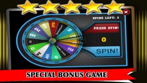 Special games in slot machines