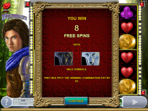 Free spins in this slot machine