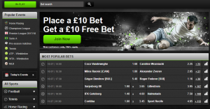 2 sections of the site are devoted to sports betting