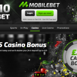MobileBet online casino main page