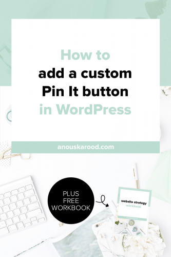 Make it easy for your visitors to promote your site: click through to learn how to add a custom Pin It button in WordPress.
