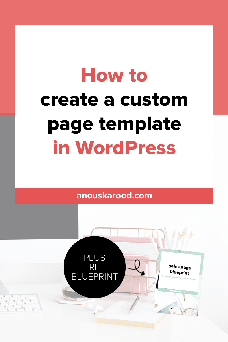 How to create a custom page template in WordPress