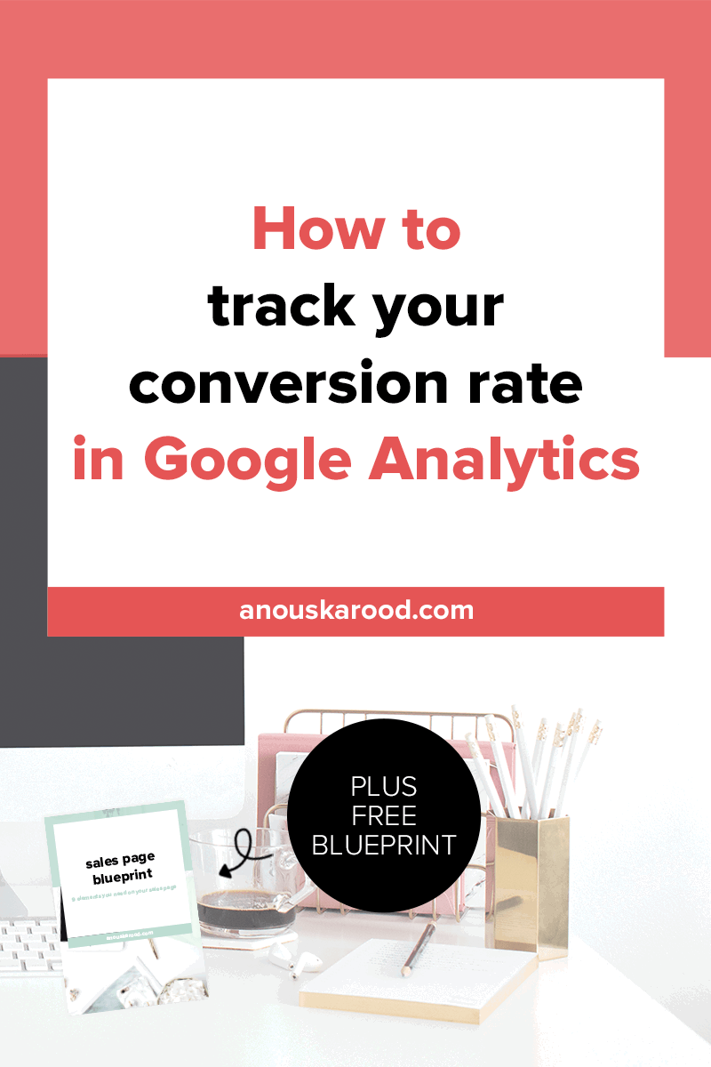 How to track your conversion rate in Google Analytics How do you know how well your sales page or landing page is performing? You can track your conversion rate in Google Analytics. You set up a goal, and see where visitors came from and which pages/posts get you the most subscribers or sales.
