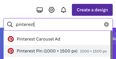 Create a Pinterest Pin in Canva