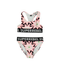 SUPERREBEL Meisjes bikini sportief Carmel - Star AOP
