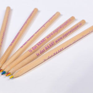 Houten regenboog potloden Is dat RAAR?