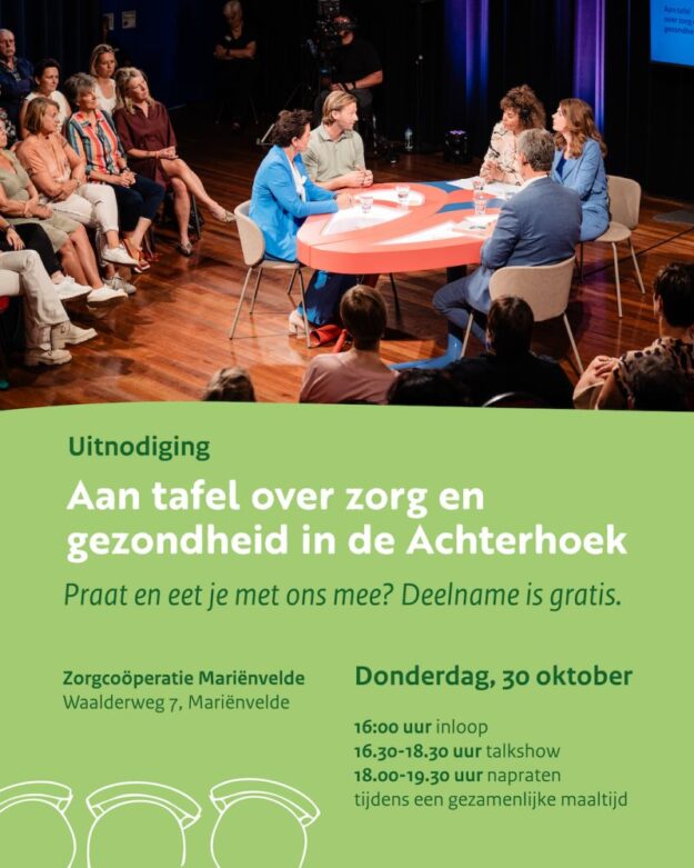Aan tafel over zorg en gezondheid 30 okt Marienvelde