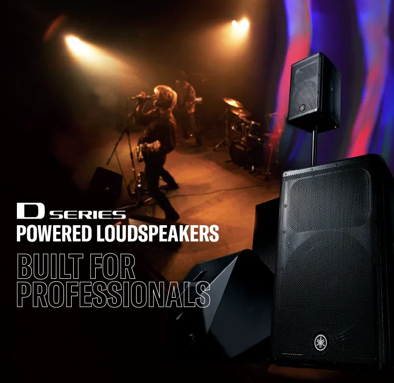 loudspeakers Yamaha on stage